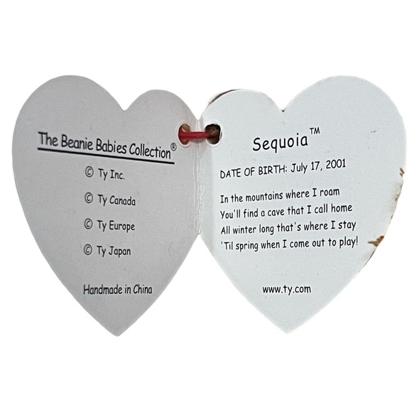 ⭐️ SEQUOIA ⭐️ 2001 TY Beanie Babies - MWMT'S - Picture 8 of 8